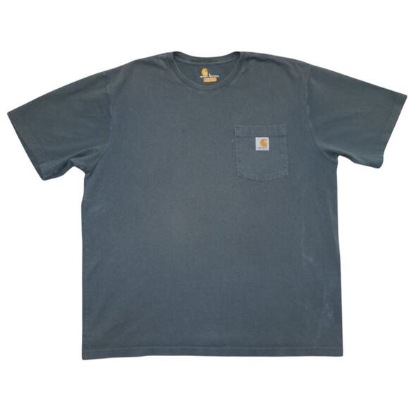 Carhartt Pocket Logo Tee – Faded Navy – Size L - Picture 1 of 3